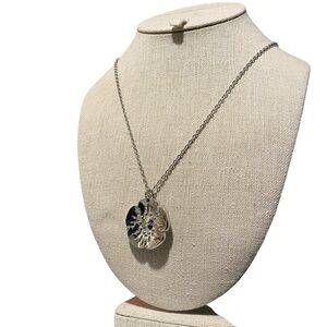 Coach Flower Pendant Necklace